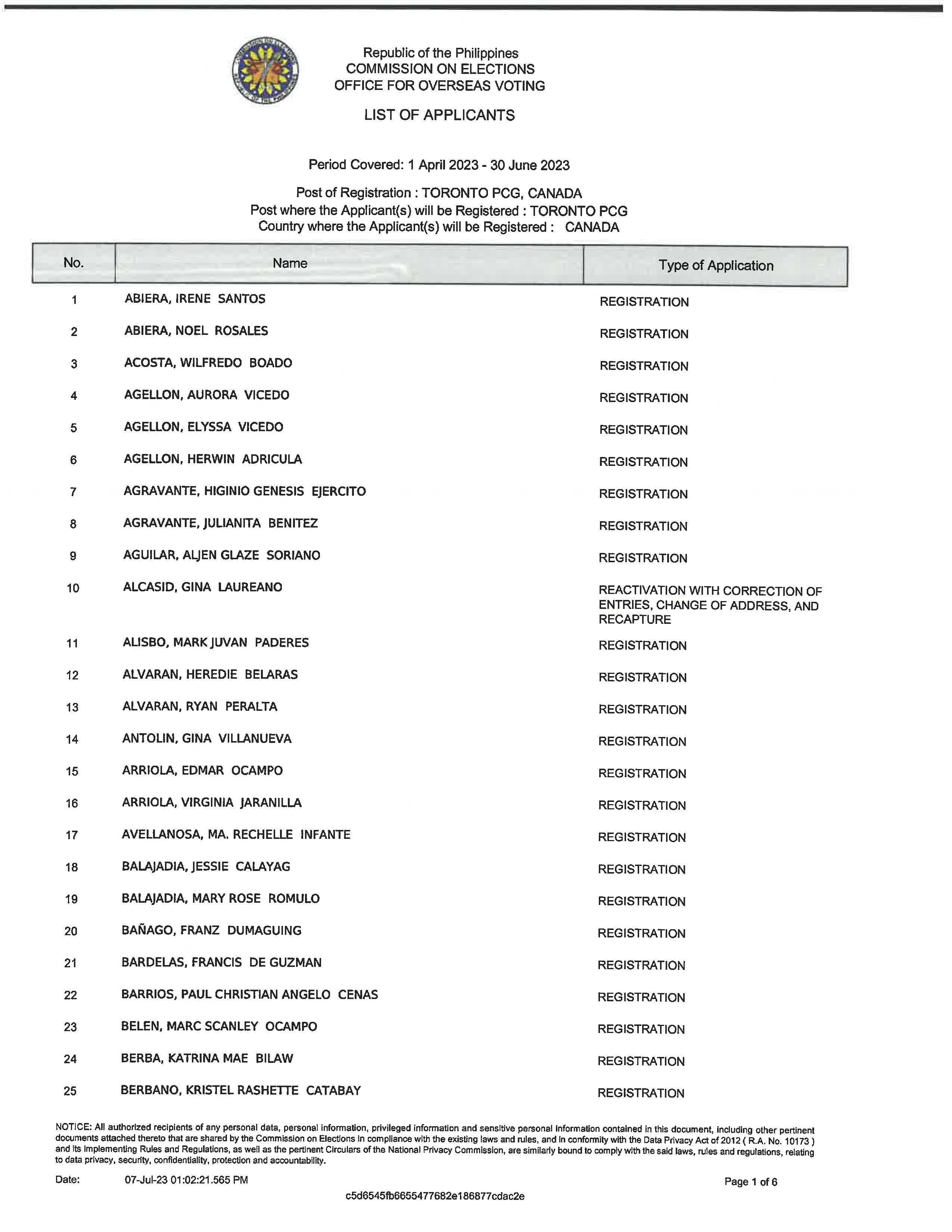 RERB HEARING - MAY