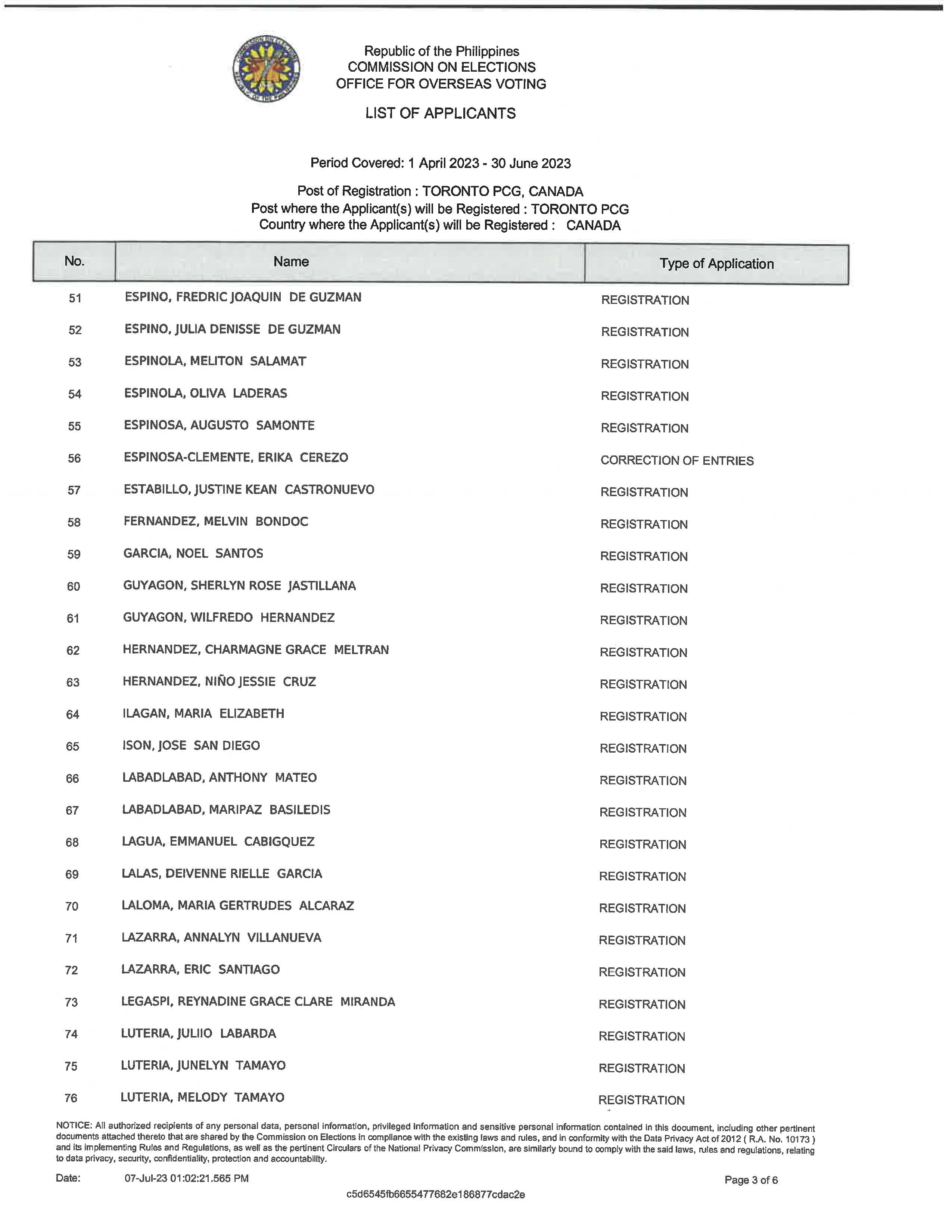 RERB HEARING - MAY