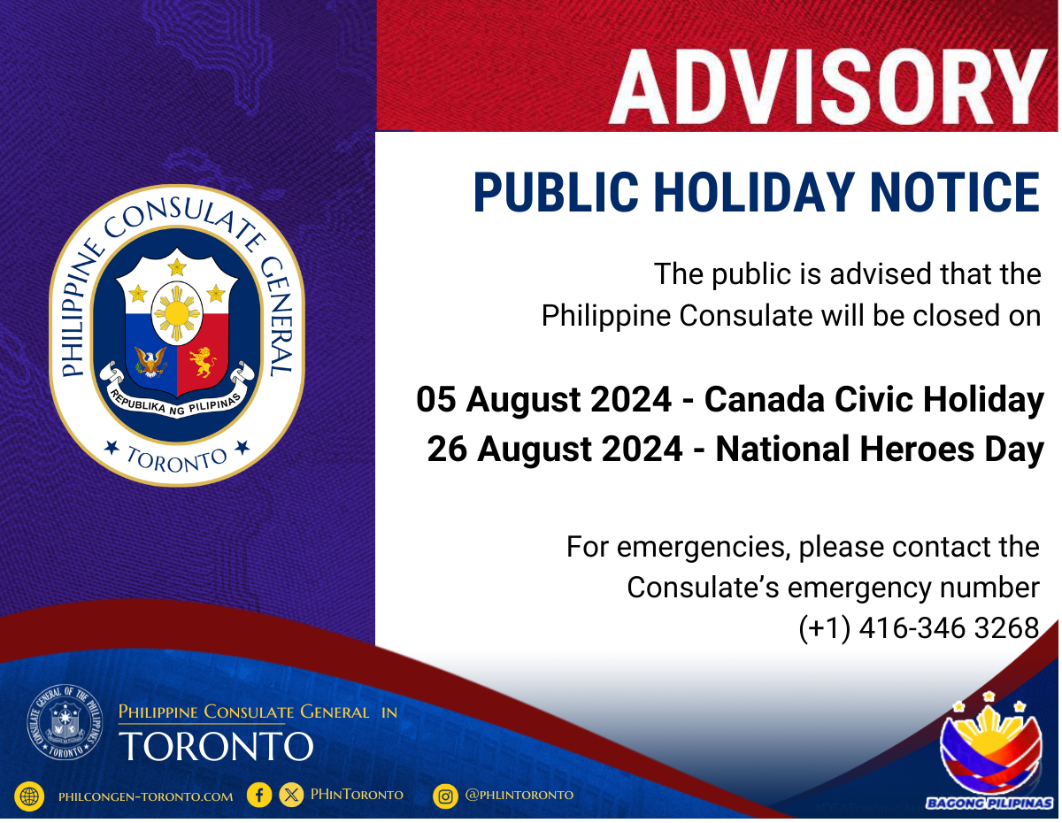 PUBLIC HOLIDAY NOTICE