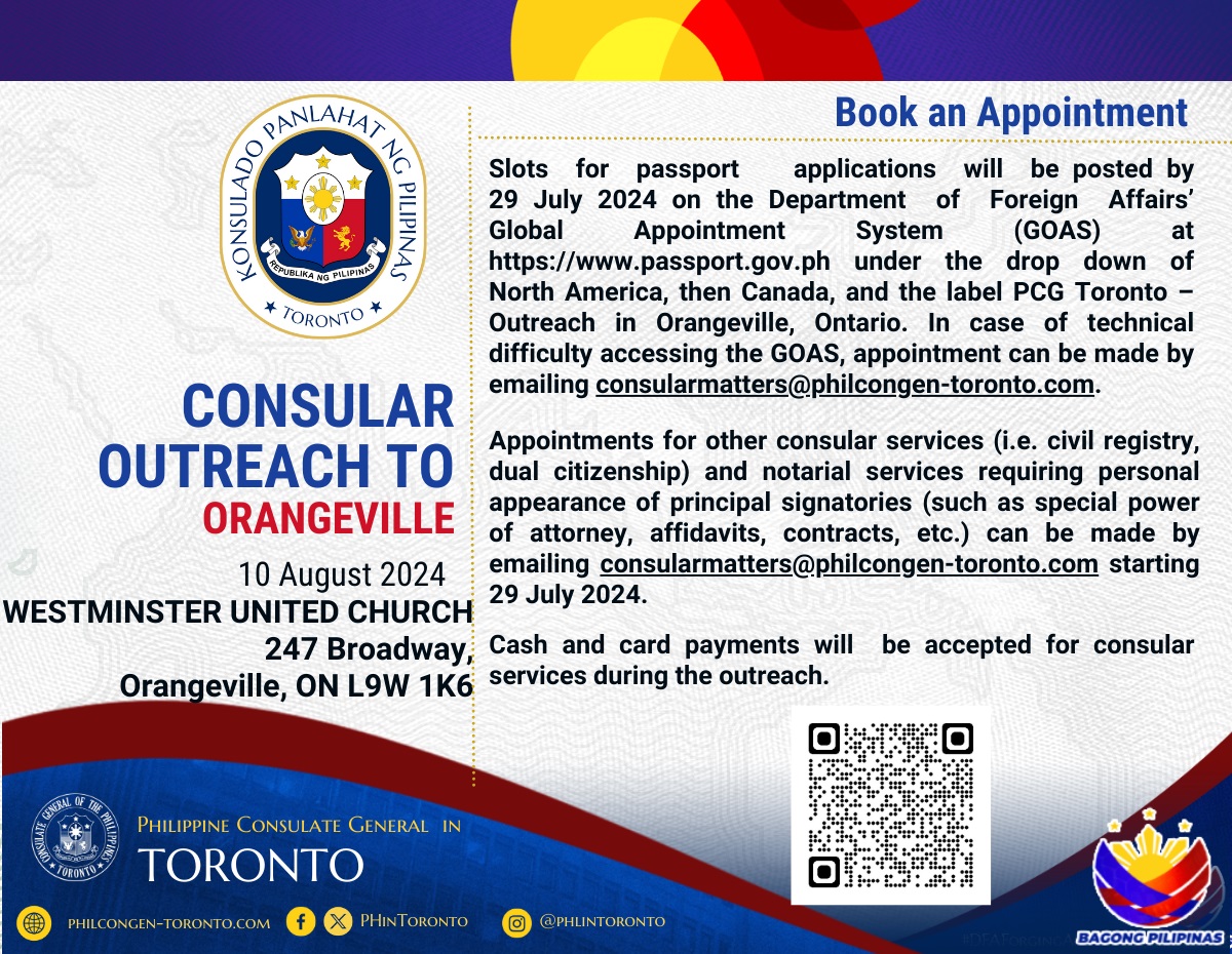 ORANGEVILLE CONSULAR OUTREACH