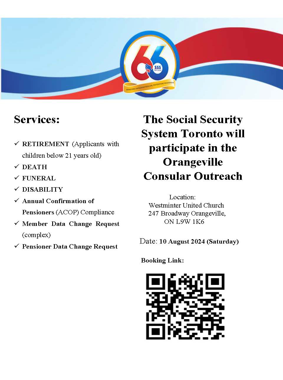 SSS AT ORANGEVILLE CONSULAR OUTREACH