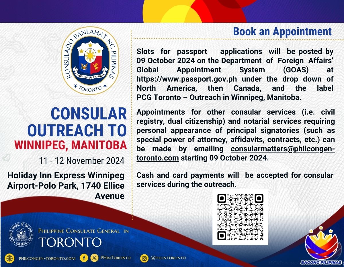 CONSULAR OUTREACH IN WINNIPEG