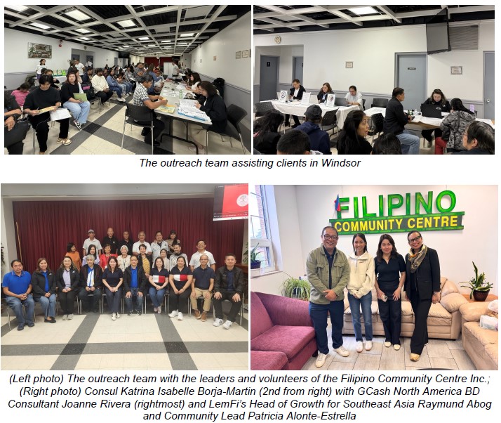 PHILIPPINE CONSULATE GENERAL IN TORONTO HOLDS CONSULAR OUTREACH MISSION IN WINDSOR, ONTARIO