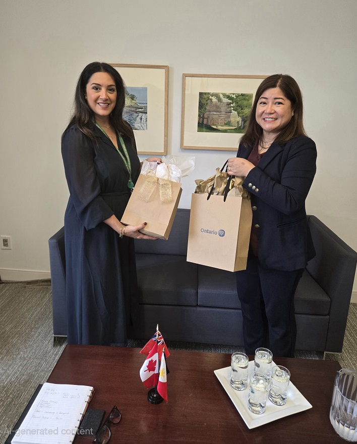 CONSUL GENERAL SALLE CALLS ON ONTARIO PROTOCOL