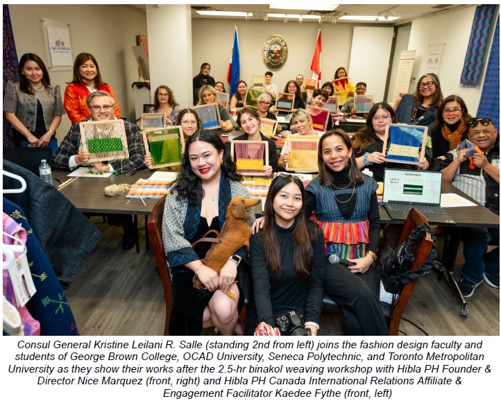 PHILIPPINE CONSULATE GENERAL IN TORONTO HIGHLIGHTS PH WEAVES AND FOSTERS DIALOGUE AROUND CULTURE, INNOVATION AND SUSTAINABILITY